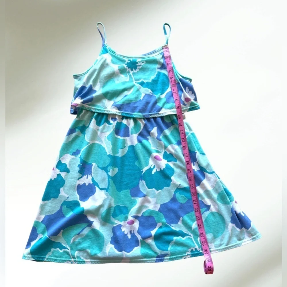 The Children Place Girls Sea Blue Spaghetti Strap Dress Size XL 14